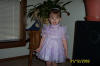 Jayli in her new dress.